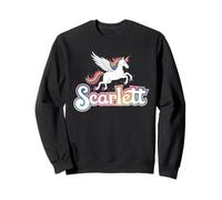 Magico Design con Unicorno Scarlett per Il Nome della Ragazza Felpa