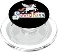 Magico design con unicorno Scarlett per il nome della ragazza PopSockets PopGrip per MagSafe