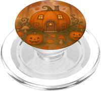 Magico design zucca cottage con lanterne e foglie PopSockets PopGrip per MagSafe