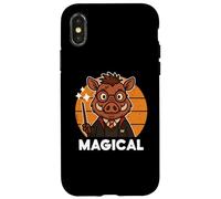 Magico Facocero Magico Con Parodia Bacchetta Magica Incantesimo Custodia per iPhone X/XS