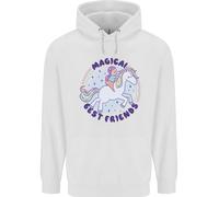 Magico Friends Un Ragazza Riding A Unicorn Bambini Felpa con Cappuccio
