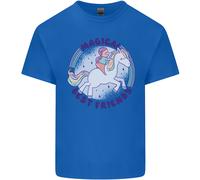 Magico Friends Un Ragazza Riding A Unicorn Uomo Cotone T-Shirt