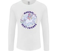 Magico Friends Un Ragazza Riding A Unicorn Uomo Maniche