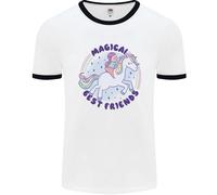 Magico Friends Un Ragazza Riding A Unicorn Uomo Ringer