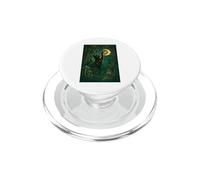 Magico Gatto Nero Luna Foresta Fantasy Cottagecore Tee PopSockets PopGrip per MagSafe