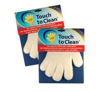 Magico Guanto Tocco Per Pulire Supermicrofibre Polvere Mangiare Coppia la