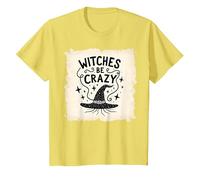 Magico incantatore Magico Streghe Essere pazze Regalo Divertente di Halloween Maglietta, Bambini, Limone, 10 Anni