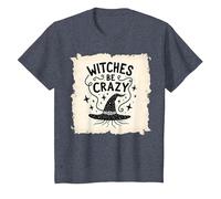 Magico incantatore Magico Streghe Essere pazze Regalo Divertente di Halloween Maglietta, Bambini, Pervinca, 10 Anni