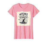 Magico incantatore Magico Streghe Essere pazze Regalo Divertente di Halloween Maglietta, Donna, Rosa, 3XL