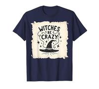 Magico incantatore Magico Streghe Essere pazze Regalo Divertente di Halloween Maglietta, Uomo, Navy, L