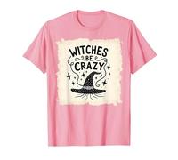 Magico incantatore Magico Streghe Essere pazze Regalo Divertente di Halloween Maglietta, Uomo, Rosa, 3XL