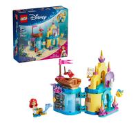 LEGO | Disney Princess Il Magico Mini-Palazzo di Ariel - Castello Giocattolo della Sirenetta con Micro-Bambolina e Figure di Sebastian e Flounder - Regalo per Bambine da 5 Anni in su - 43285