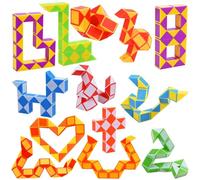 Magico serpente cubo oro 13 pezzi 24 blocchi puzzle magico giocattolo regalo per feste per bambini