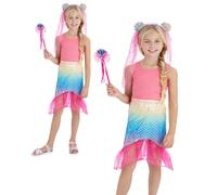 Magico Sirena Kit Ragazze Libro Giorno Fairy Fiaba Costume