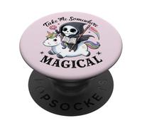 Magico topo di biblioteca Tristo Mietitore Equitazione Unic PopSockets PopGrip Adesivo