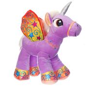 Magico Unicorno 50cm Grande Peluche Pupazzo Cavallo in Piedi con Ali Blu