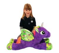 Magico Unicorno Peluche 45cm Morbido Pony Cavallo Ali Soft Plush Portafortuna