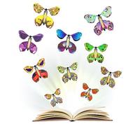Magico Volante Farfalla, 10 Pezzi Magic Flying Butterfly, Volante Farfalla Sorpresa, Farfalle Trucchi Magici per Regali a Compleanno, Carte, Sorpresa