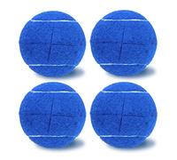 Magicorange 4 palline da tennis pretagliate per gambe di mobili e protezione del pavimento, cuscinetti in feltro resistenti e di lunga durata (blu scuro)