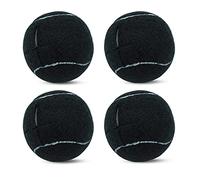 Magicorange 4 palline da tennis pretagliate per gambe di mobili e protezione del pavimento, cuscinetti in feltro resistenti e di lunga durata (nero)