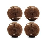 Magicorange 4 palline da tennis pretagliate Walker per mobili gambe e protezione del pavimento, resistenti rivestimenti in feltro di lunga durata (marrone)