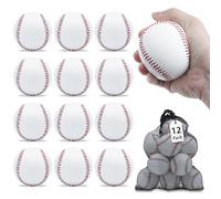 Magicorange Baseball, confezione da 12 palle da baseball da allenamento da baseball senza marcatura Soft lanci, battuta, campo, colpire, lancio