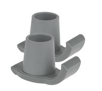 Magicorange Walker Glide Skis, 2 piedini universali per camminatori, facili da usare, in gomma, di ricambio (grigio)