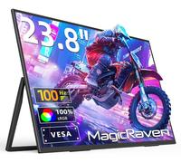 MAGICRAVEN - Monitor portatile da 23,8 pollici, ampio display VESA 1080P 100Hz, seconda visualizzazione USB C/HDMI con altoparlanti, estensore di visualizzazione per laptop per Windows/Mac
