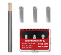 Magicrose RM-S2 - Strumento per la creazione di rivetti modello RM-S2 - Ingranaggio di piccolo diametro (Passo 0,5/0,55/0,6 mm) - Goffratrice di precisione ad alta visibilità per spazi ristretti