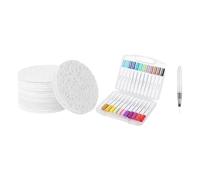 Magics Puff Paint Foam Texture Carta da Disegno Carta Spugna Texture Kit per Pittura con Penna ad Acquerello Magics Puff Paint Drawing Kit per pittura con penna ad acquerello per bambini