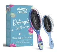 MagicSpell Set di 2 pennelli per tutti i tipi di capelli (blu oceano e azzurro)