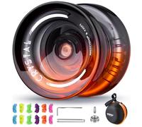 MAGICYOYO Crystal Yoyo K2, JoJo Professionale per Bambini e Principianti, Trick JoJo con Inattivo e Cuscinetto a sfera, Magic Jo Jo per Responsive e Unresponsive, con 12 Cordini, Valigia Accessori