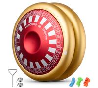 MAGICYOYO JoJo D6 YOSPINNER, 6 in 1 metallo JoJo con modalità di gioco versatili, 2 A Trick Jo Jo per dita Spin, Jo-yo professionale con inattività, Magic Yoyo giocattolo per bambini e adulti