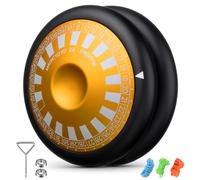 MAGICYOYO JoJo D6 YOSPINNER, JoJo professionale 6 in 1 con modalità di gioco versatili, 2A metallo Jo Jo per dita Spin, Trick Jo-Jo con inattività, Magic Yoyo giocattolo per bambini e adulti