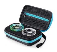 MAGICYOYO Yoyo Ball Storage Bag, professionale Yoyo Caser, Yo-Yo Borsa per il trasporto con tracolla per attrezzatura esterna, 2 fori di stoccaggio Yoyo e rete interna con cerniera