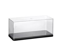 MagiDeal 1:24 Vetrina in Acrilico Trasparente da Banco, Organizer Antipolvere per Oggetti da Collezione, Protezione per Modelli di Auto, Nero