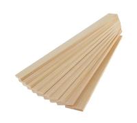MagiDeal 10 Pezzi di di Legno per Progetti Artigianali, Pannelli Decorativi Non Rifiniti, Lisci per Lavori Creativi, Facili Da Tagliare E, 4x35cm
