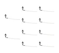 MagiDeal 10x lampade da Parete in Miniatura, Mini Applique da Parete Fai da Te, Decorazioni per Micro paesaggi in Muschio, luci a LED per la Decorazione di, 100