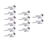 MagiDeal 12 Modelli di Uccelli Artificiali con Clip, Uccelli Finti per Micro paesaggi, ghirlande, composizioni Floreali per Esterni