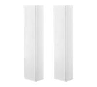 MagiDeal 2 pezzi di copertura per capriata, facile installazione, manicotti decorativi per capriata, per decorazioni per fiere, matrimoni e feste sul palco, Bianco 1.5m