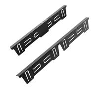 MagiDeal 2 pezzi di copri-fessure per fornelli, accessori da cucina in acciaio inossidabile, facili da pulire, riempitivi per fessure, Nero