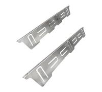 MagiDeal 2 pezzi di copri-fessure per fornelli, accessori da cucina in acciaio inossidabile, facili da pulire, riempitivi per fessure, Argento