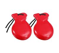 MagiDeal 2 Pezzi di spagnole in Legno, Strumenti a percussione con Corde, Flamenco per spettacoli, lezioni di Musica, Esercizi di Raccolta, Rosso