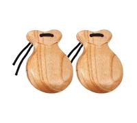 MagiDeal 2 Pezzi di spagnole in Legno, Strumenti a percussione con Corde, Flamenco per spettacoli, lezioni di Musica, Esercizi di Raccolta, Colore del Legno