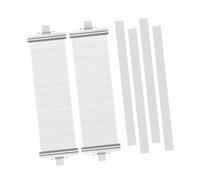 MagiDeal 2 Pezzi Snare Wire per Jazz Drum con Cinghie Resistente in PP Accessorio Ricambio Robusto Kit Pratico Stabile Adatto a Musicisti Batteristi Appassiona, Bianco