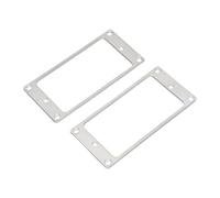 MagiDeal 2x Humbucker Pickup Chitarra Pickup Frame Ponte Manico Cover Accessori Frame Montaggio con viti, Argento
