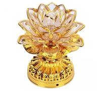MagiDeal 2x Lotus Lamp Luce Notturna a Batteria Che Cambia Colore per Il Santuario Forniture Del Buddismo