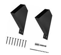 MagiDeal 2x Staffe per Pergola Kit per Pergola Casa Metallo Patio Hotel Lavorazione del Legno Staffa Angolare a 45 Gradi per Esterni per Travi in Legno Kit