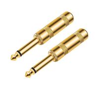 MagiDeal 2x Testine per chitarra elettrica Testine per riduzione del rumore per chitarra Cavo audio da 6,35 mm Testine per cavo per chitarra per la