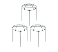 MagiDeal 3 Gabbie di Supporto per Peonie, Tralicci, Ferro Multifunzionale, Facili da Installare, Anelli di Supporto per Piante Fiorite Che Tendono a Cadere, Dimensioni: 30x40 Cm